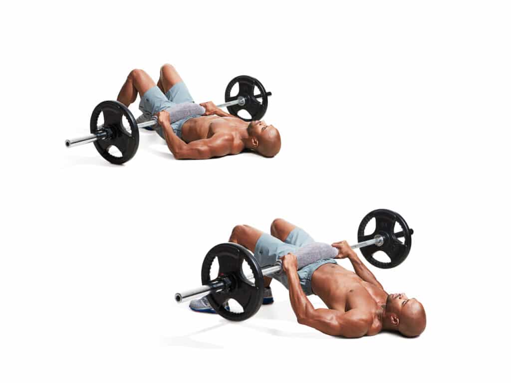 The Barbell Glute Bridge and the Dumbbell Glute Bridge