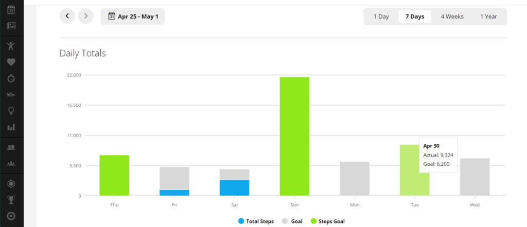 Garmin Features - Steps