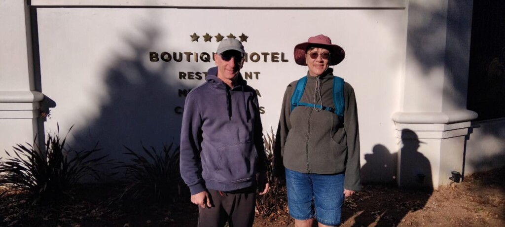 Bedfordview 7 km walking group - L to R: Sean and Esther